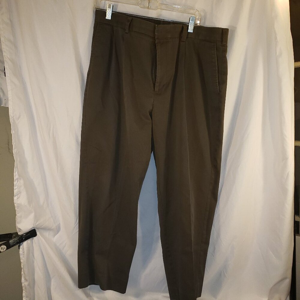 Savane Men's Signature Khaki Straight Fit Pants Dark Khaki - 38 Waist
